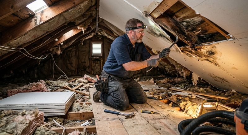 Attic Water Damage Repair in Denver County, CO